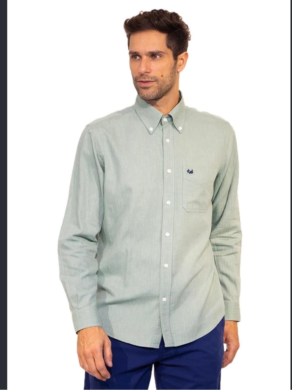 Brooks Brothers Light Green Button-Down Oxford Shirt
